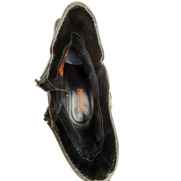 "HARLEY DAVIDSON" Boots SZ 8 Leather VTG Buckles Studded  Y2K Bad Girl Biker - Picture 12 of 16